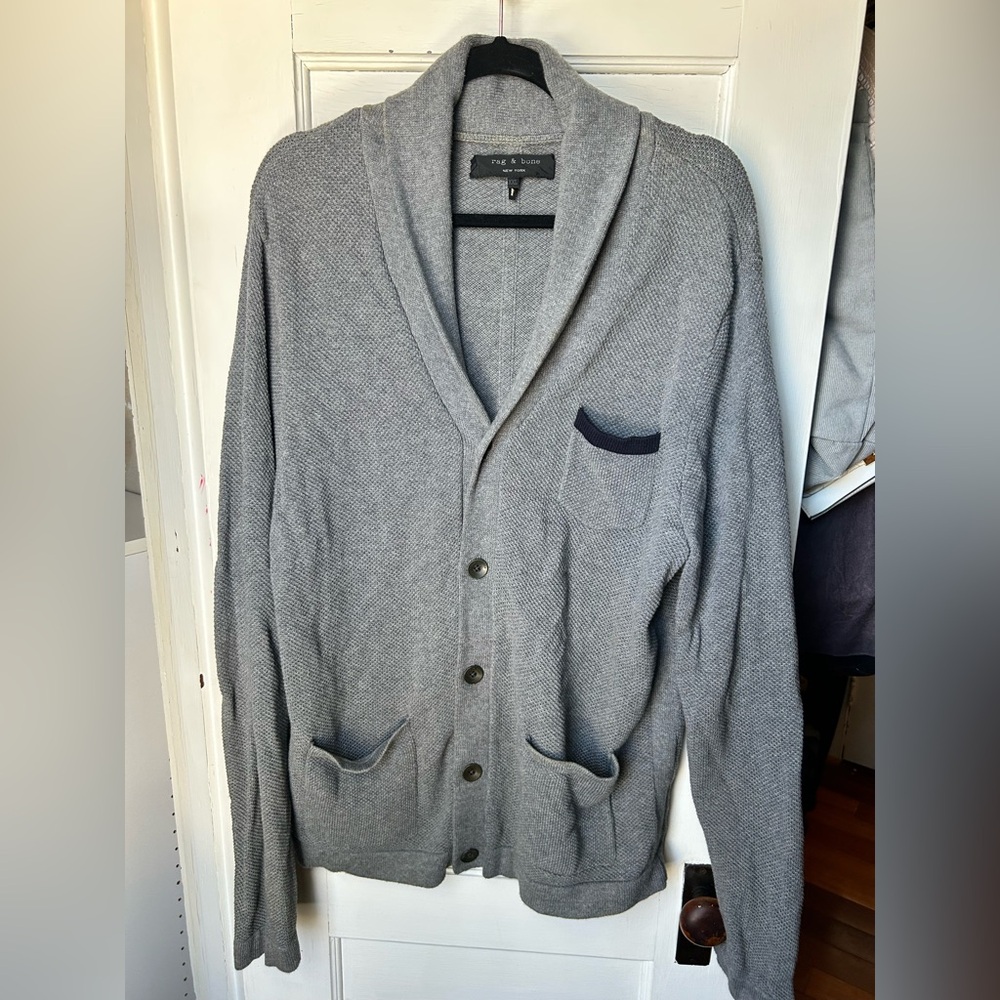 rag & bone Gray Cardigan Sweater